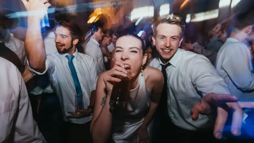 Bachelor party in Miami with a lively nightlife atmosphere and party crowd