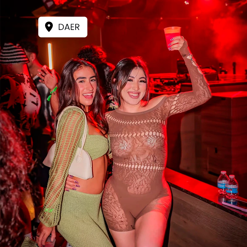 Miami bachelorette celebration with friends at a party